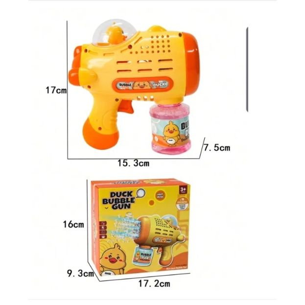 Duck Bubble Gun with LED Lights & Sound Effects