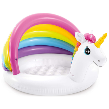 INTEX Unicorn Baby Pool 4ft 2in x 3ft 4in x 2ft 3in (5in Depth)