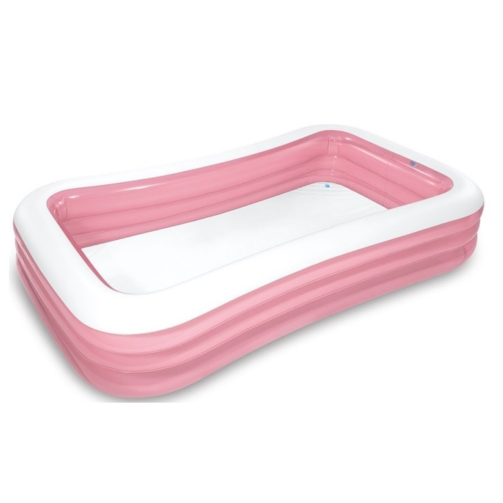 INTEX Pink Rectangular Pool For Kids 10ft x 6ft x 1ft 10in