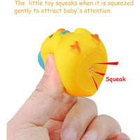 6  Pcs - Soft Rubber Baby Bath Toys Set - Whistle Water Toy For Kids Boys and Girls
