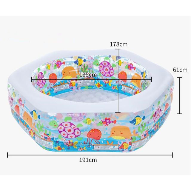 INTEX Ocean Reef Pool For Children 6ft 3in x 5ft 10in x 2ft