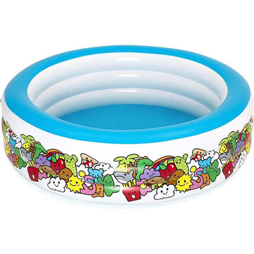 BESTWAY Playing Pool Of 3 Rings for kids 6ft 5in x 1ft 9in