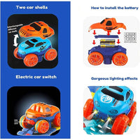 46 Pcs Changeable & Flexible Race Car Track Play Set With An LED Light-up Car
