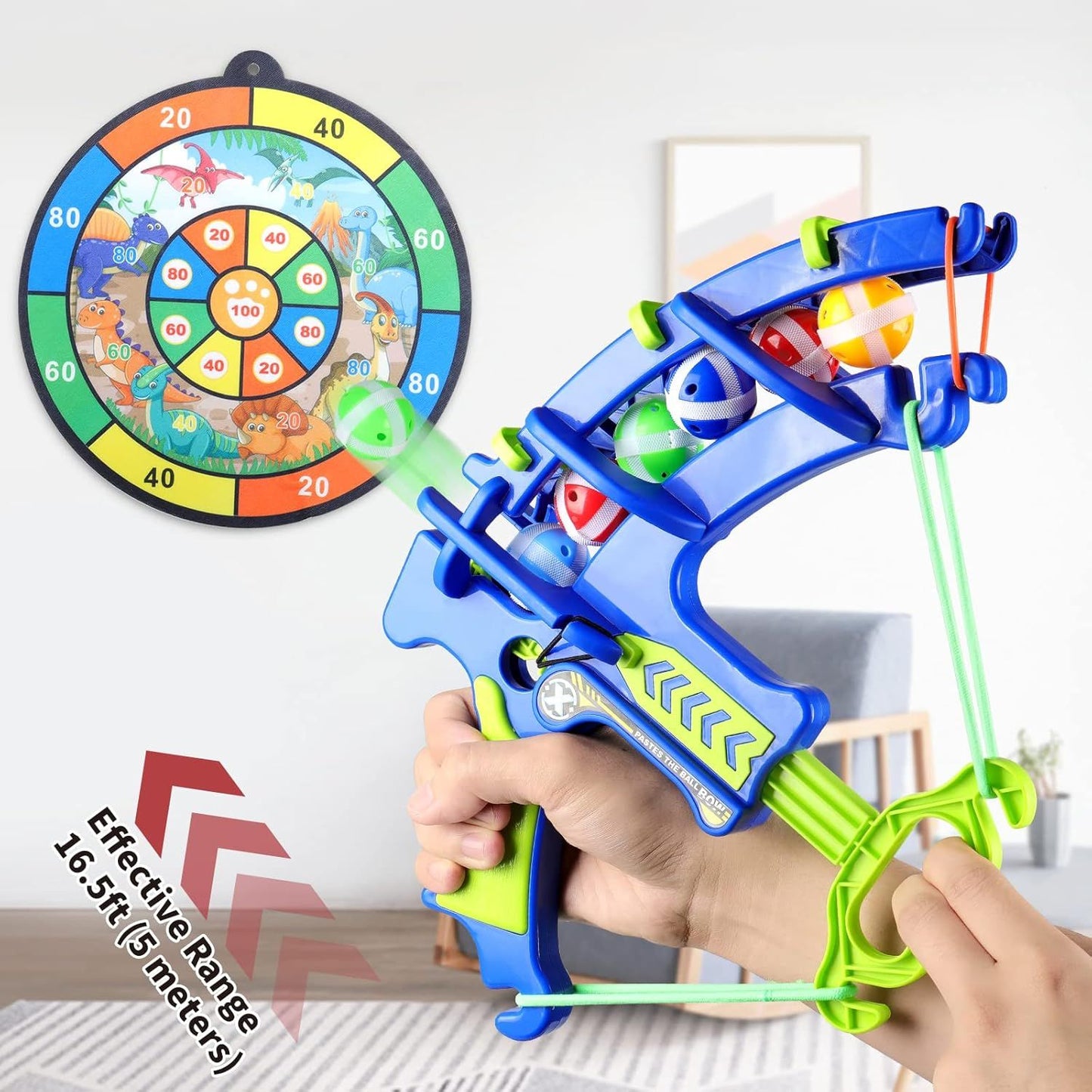 Bow & Archery Toy With Soft & Sticky Balls Shooting Game | Crossbow Toy For Kids