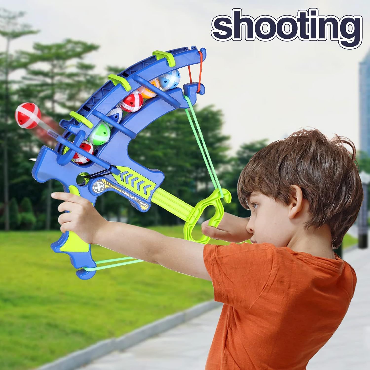 Bow & Archery Toy With Soft & Sticky Balls Shooting Game | Crossbow Toy For Kids