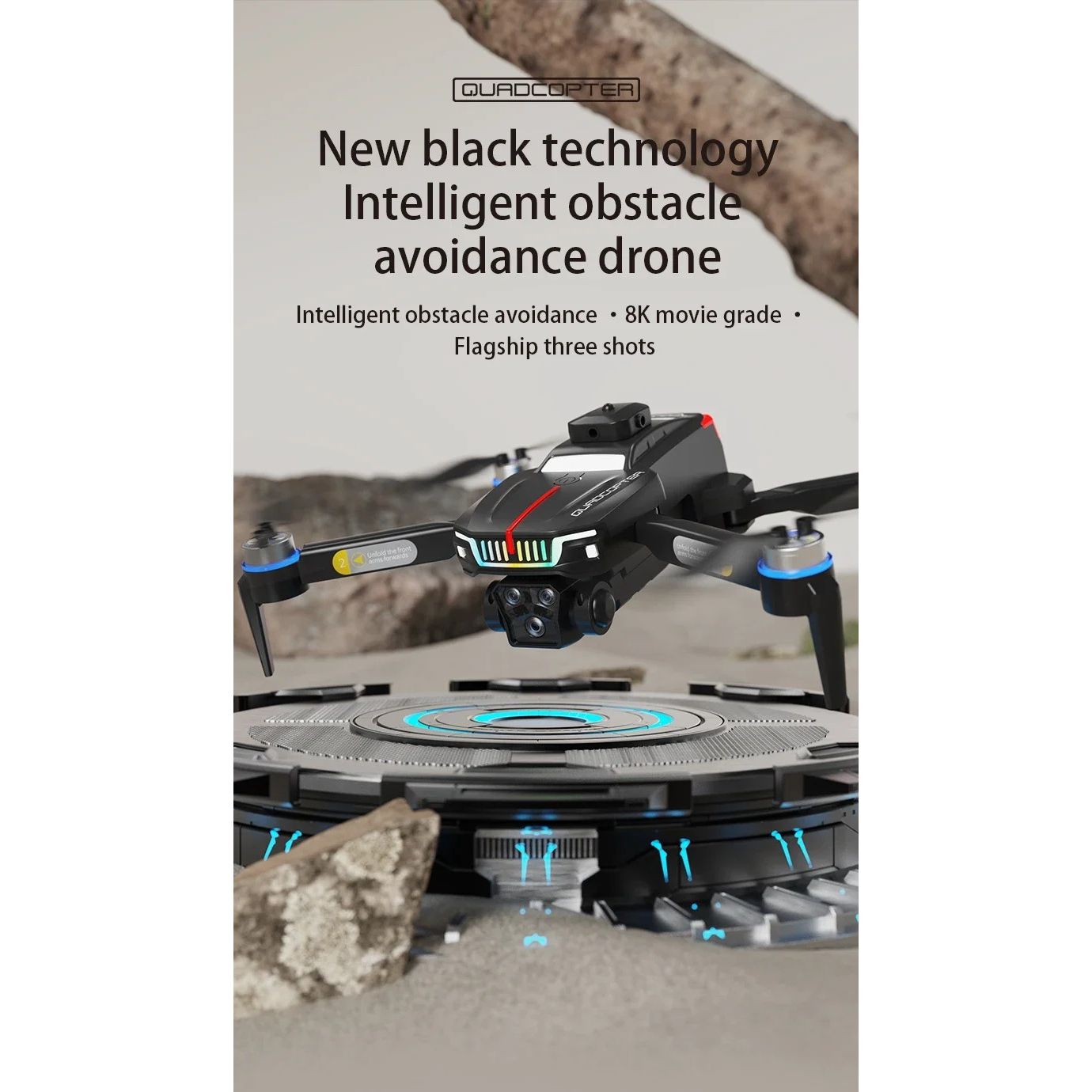 J6 Pro Foldable 8K Aerial Photography Drone with 2.4GHz Remote Control With Accessories Kit