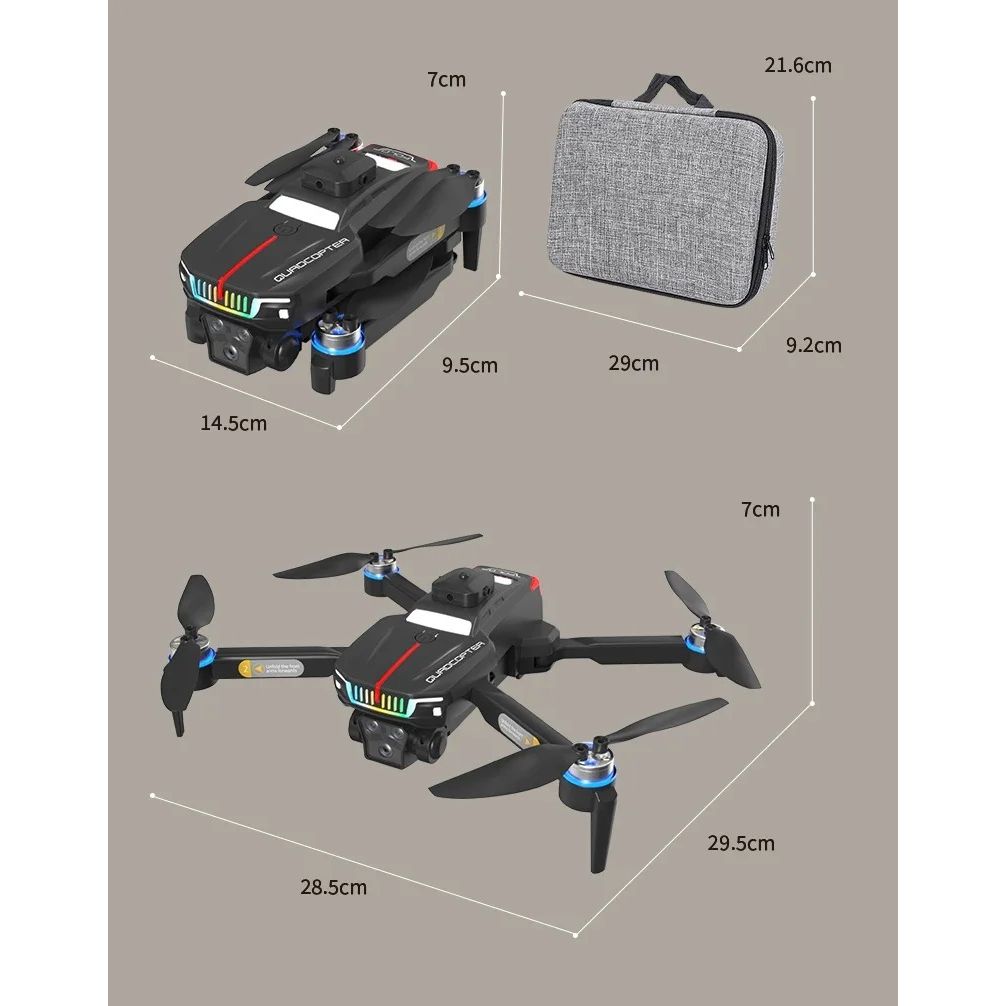 J6 Pro Foldable 8K Aerial Photography Drone with 2.4GHz Remote Control With Accessories Kit