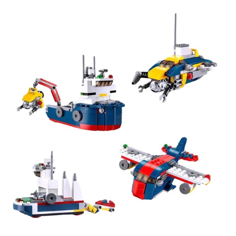 Decool Ocean Explorer 4-in-1 Building Block Set
