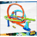 Hot Wheels Speed Powerful Spin Way Track Set with 360° Loop Stunts, High-Speed Launcher & Race Car