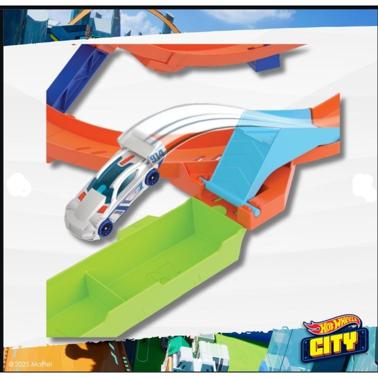 Hot Wheels 360° Loop Stunt Track Set with Launcher