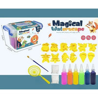 Magical Waterscape Toy Set | Build 3D Jelly Sea Animals | DIY 3D Water Art Kit with 8 Molds & 12 Colors | Fun Learning Toy for Kids