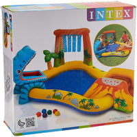 INTEX Dino Play Pool For Children 8ft 2in X 6ft 3in X 3ft 7in (1ft Depth)