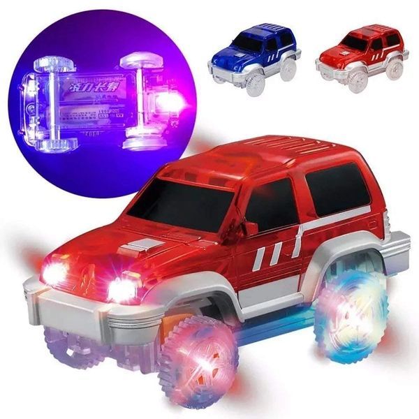 Magic Tracks Bend Flex & Glow Racetrack with LED Flashing Race Cars