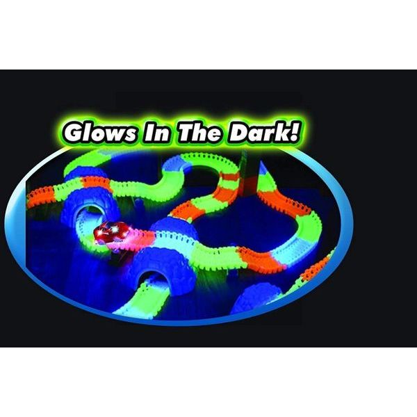 Magic Tracks Bend Flex & Glow Racetrack with LED Flashing Race Cars