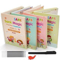 Four Reusable Magic Books With Markers For Kids