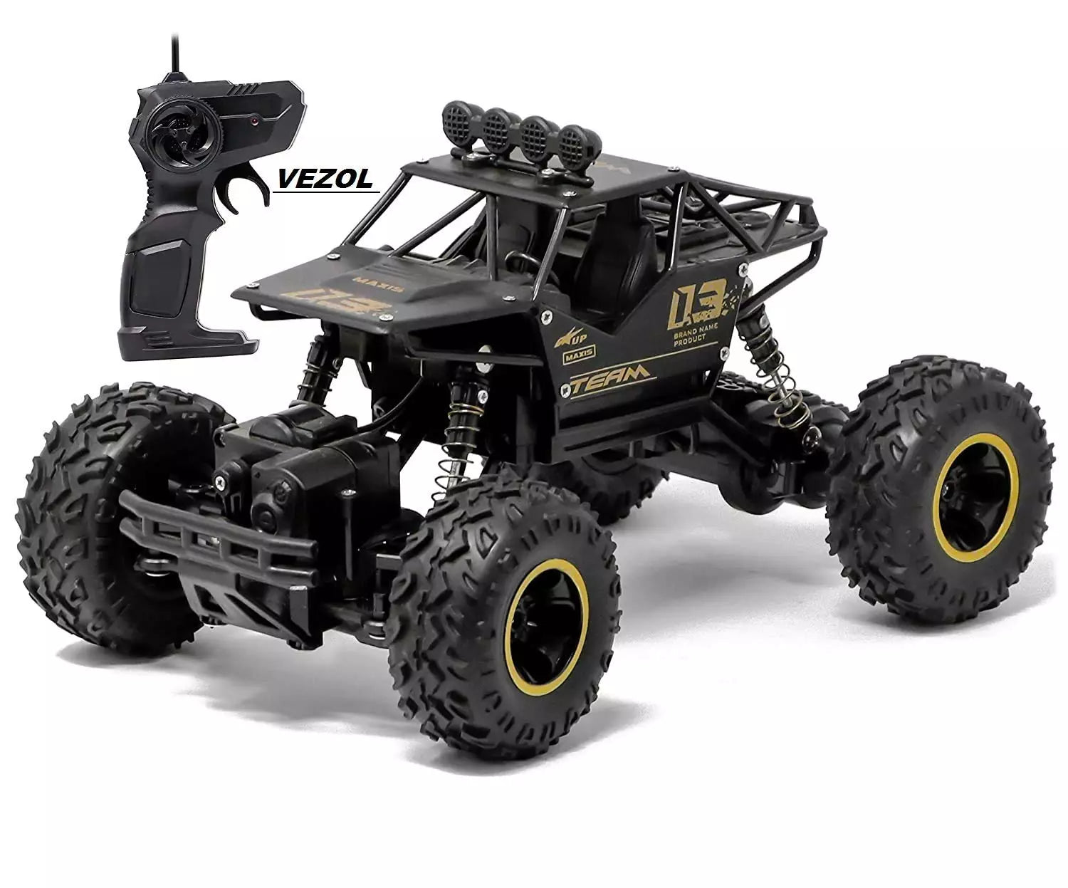 Metal Monster Remote Control Rock Crawler Truck with Alloy Body The Toy Factory