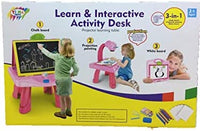 3 in 1 Learn & Interactive Activity Desk for Kids