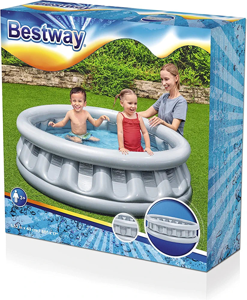 BESTWAY Silver Spaceship pool for Kids 60in x 17in