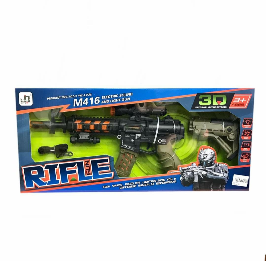 M416 Toy Gun with Light, Sound, and Vibration Effects! – The Toy Factory