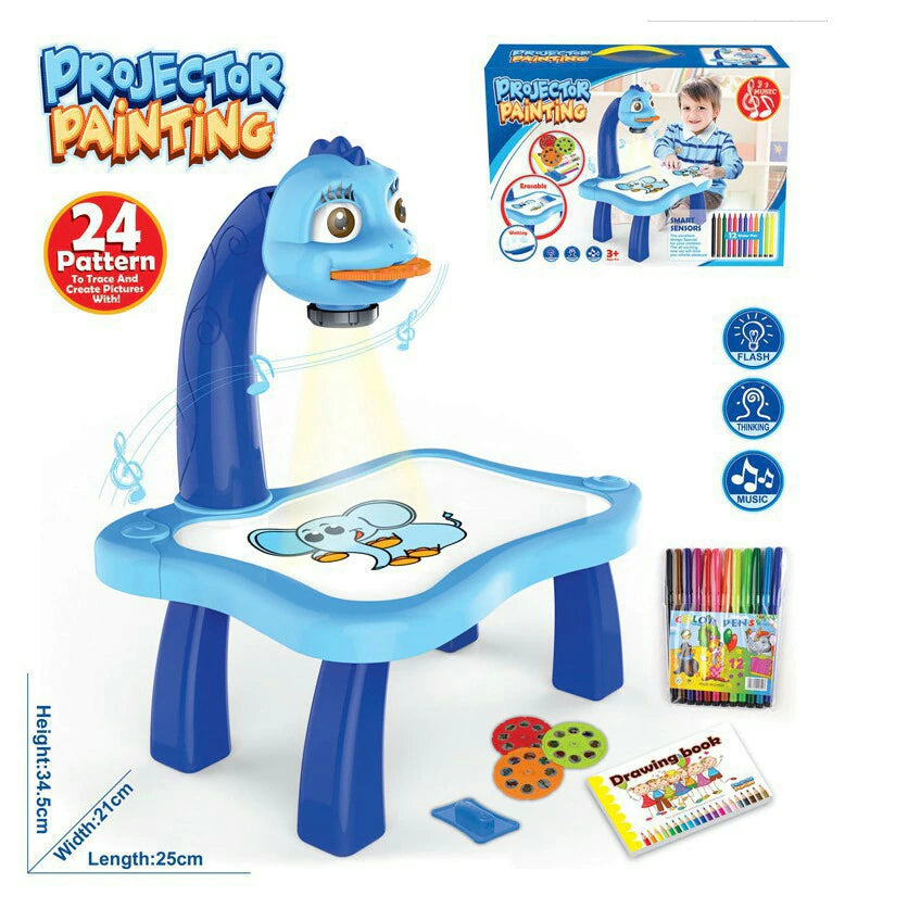 Drawing Projector Table for Kids - Trace and Draw Projector Toy with Light & Music