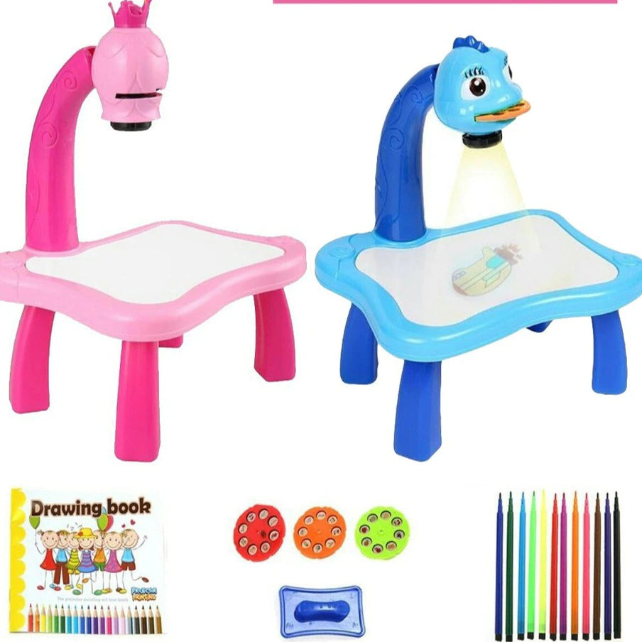 Drawing Projector Table for Kids - Trace and Draw Projector Toy with Light & Music