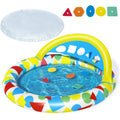 BESTWAY Learn and Splash Round Pool 3ft 11in x 3ft 10in x 1ft 6in (4in Depth)