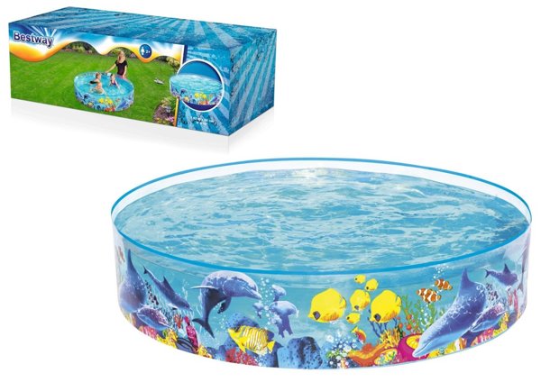 BESTWAY Vinyl Garden Pool With Fun For For Kids 6ft x 15in