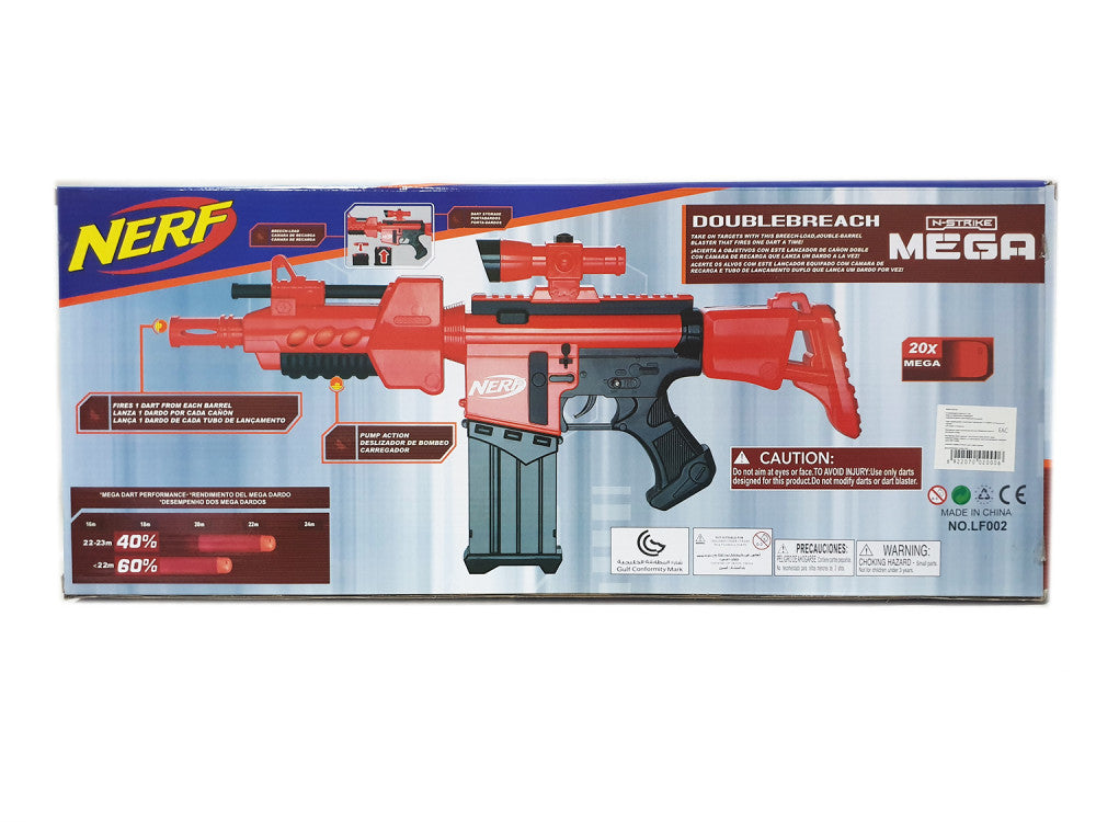Unleash the Fury: Mega Nerf Soft Bullet Gun with Automatic Firing Mechanism